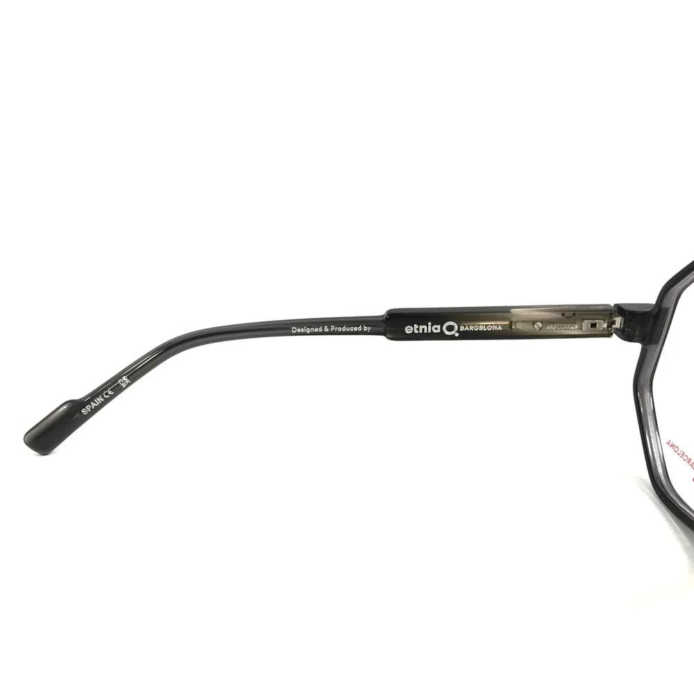 Etnia Barcelona Eyeglasses Frames STELE BK Black Geometric Heptagonal 56-16-138